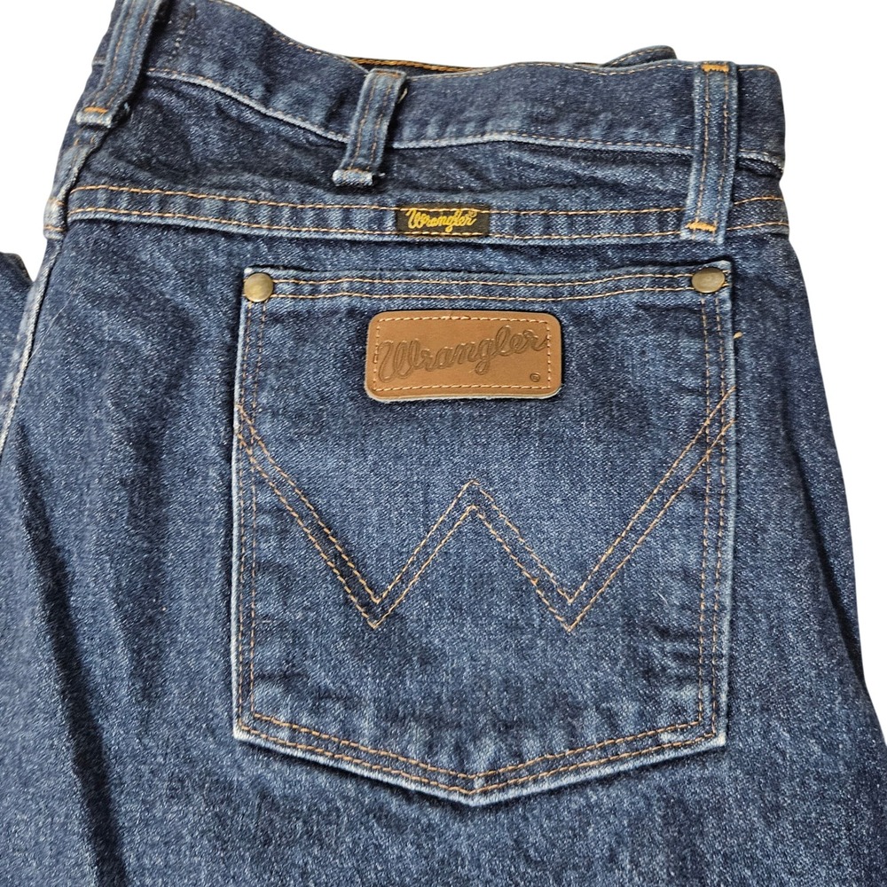 Wrangler 47MWZ Regular Fit Men 38x30 Blue‎ Excellent Cowboy Cut Jeans